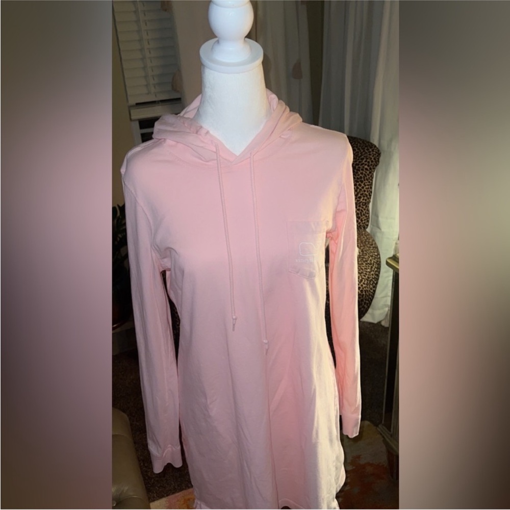 Vineyard Vines Pink Hoodie Dress
